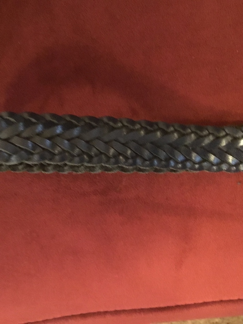 Women’s Genuine Leather Braided Belt -Blue size 26 (Guatemala) - Picture 4 of 5